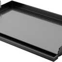 Utheer 25" x 16" Nano-Ceramic Nonstick Griddle for Gas & Charcoal Grills  Universal Flat Top with Grease Groove, Reinforced Ridges & High Sidewalls, Perfect for Healthy Cooking, Parties & Camping