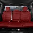 coverdream RAM Seat Covers Full Set for 2019-2026 Ram 1500 CrewCab Limited,Laramie Pickup,Rear 40/20/40 Split Backrest,Fully Covered,Waterproof Truck Leather Seat Protector(Wine Red)