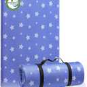 Lilian&Gema Pack and Play Mattress 38"x26"X1.5", Portable Mattress for Playpen, Pack N Play Mattress Topper, Soft Breathable and Waterproof Washable Cover for Baby Toddler (Blue)