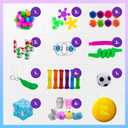 Fidget Poppers Pack 50 Pcs Fidget Toys, Party Favors for Kids 8-12, Stocking Stuffers, Bulk Sensory Toys for Classroom Treasure Box Prizes, Goodie Bags, Birthday Gifts