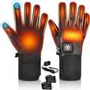 Savior Heated Gloves for Men and Women, Rechargeable Heated Electric Gloves, Suitable for Winter Outdoor Work, Skiing, Cycling, Running, Hiking, etc, Medium