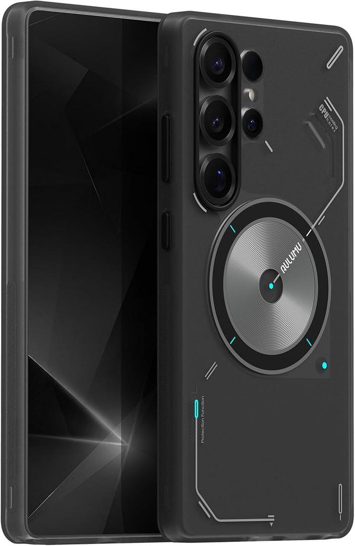 Aulumu S25 Ultra Galaxy Magnetic Case | Thermal IMD Technology | Compatible with MagSafe | Passive Cooling Samsung Galaxy S25 Ultra Case - Translucent Gray