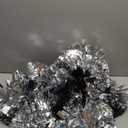 Hooshing 2/6/12PCS Cheerleading Pom Poms with Baton Handle for Team Spirit Sports Dance Cheering Kids Adults (Silver)