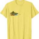 Fly Fishing Brook Trout Dry Fly Tying Fisherman T-Shirt, Size XL