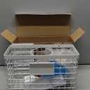 Hair Dryer Holder Cabinet Door 3-in-1 Adhesive Hair Tool Organizer Wall Mounted Adjustable Height Blow Dryer Holder Under Sink Bathroom Hair Appliance Organizer and Storage Countertop(White)