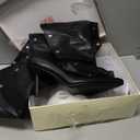 Women's Pointed Toe Stilettos Above the Knee High Boots Slouchy High Heels (13, Black)