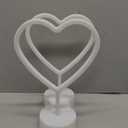 BRIGHTDECK Valentines Day Decorations, 2 Pack Heart Neon Signs, LED Pink Lights Battery Operated or USB Powered, Neon Lights Heart Decor for Valentine's Day Gifts, Wedding, Party, Pink Room Decor