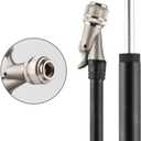 Giyo High Pressure Shock Pump, (300 PSI Max) for Fork & Rear Suspension, Lever Lock on Nozzle No Air Loss (Black)