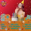 The Life of A Birthday Decorations, Singer Theme Showgirl Decor Party Girls Supplies Set Include Plates, Napkins, Tablecloth, Forks, Paper Straws, Cups for Music Merch Stuff