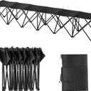 VEVOR Portable Folding Bench, 6 Seats Foldable Sideline Bench, Outdoor Camping Bench Chairs with Carry Bag, Team Sport Sideline Benches for Football, Camping, Fishing, No Assembly Instant Seating