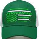 nmbnswo St Patricks Day Hats, Embroidery Mesh Saint Patricks Day Shamrock Trucker Hats St. Patrick's Day Gifts for Men Women