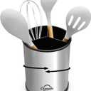 Kitchen Utensil Holder and Countertop Organizer. (Silver)