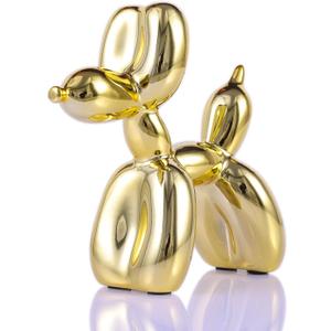 Gold Balloon Dog Decor,Gold Room Decors,Balloon Animal Preppy Room Shelf Decor,Cute Statue Home Decors,Bedroom Modern Sculpture Desk Decoration,Golden Decorations Figurines (3.9*3.9*1.5inch)