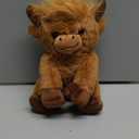 Highland Cow Plush - 8 Inch Ultra-Soft Highland Cow Stuffed Animal, Squishy Sitting Scottish Cattle Stuffy, Desk Decor & Highland Cow Gifts for Kids, Teens & Adults