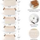 3 x Beautiful Storage Basket Set of 5 - Sturdy Cotton Rope Baskets for Shelves Are Perfect for Organizing Your Home - Quality Storage Bins Easily Fit With Any Nursery or Bedroom Decor