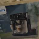 PHILIPS 4400 Series Fully Automatic Espresso Machine  12 Hot & Iced Coffees, Quick-to-Clean LatteGo Milk System, SilentBrew, QuickStart, Ceramic Grinder, Black Chrome (EP4444/90)
