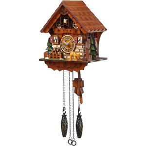 Kintrot Cuckoo Clock Handcrafted Traditional Black Forest Wood Clock Wall Decor