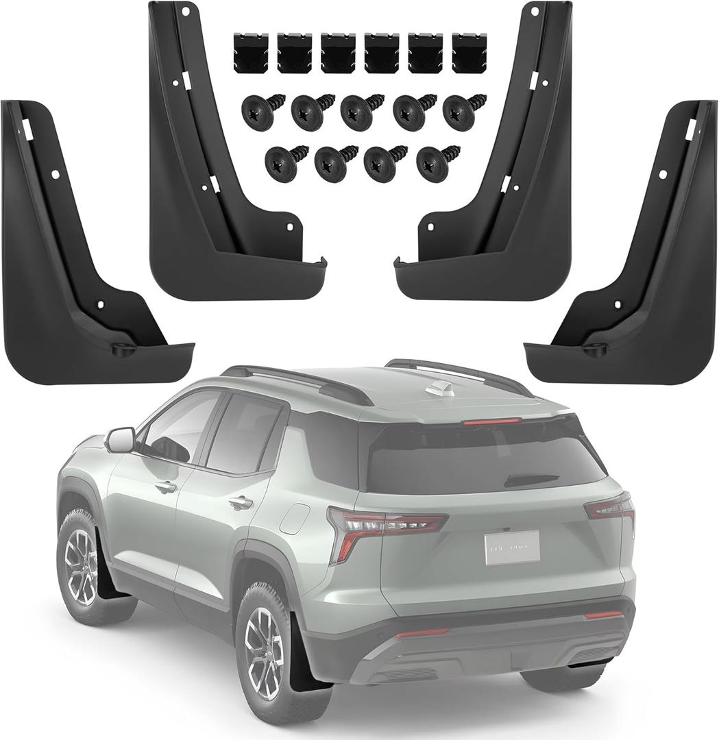 Mud Flaps Splash Guards for 2025 2026 Chevrolet Equinox (not fit EV) All Weather Fender Guard Protect Against Mud and Rocks Protect Car's Paint, Toyota Accessories (4-Pack)