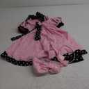 50s Outfit for Girls Kids 50s Poodle Skirt Costume Girls Halloween Party Dress Up (6-8 Years)