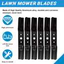 942-05052A 50" Mower Blades for Cub Cadet/MTD/Troy Bilt 942-05052 742-05052A 50 inch Deck 6 Pack