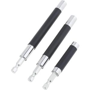ChgImposs 3pcs/set Scalable Magnetic Screw Drive Guide Drill Bit Tip Holder, 3.15"/4.72"/5.51"(80/120/140mm) Screwdriver Bit Holder Extension Bar Adapter, Drill Bit Guide Rod Adapter