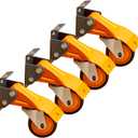 Bora Heavy Duty Workbench 4-Caster Set for Workshop Mobility, Swivel, Locking 155 Pound Non-Marking Rubber 3-inch Wheels, Total Weight Capacity of 620 pounds, Metal Foot Levers for Braking, PM-950