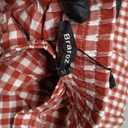 Braroz Womens Gingham Boxer Pajama Plaid Lounge Bottoms Comfy PJ Wide Leg Pants with Pockets Y2K Outfits Red-White Plaid M