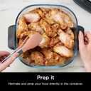Ninja 4-QT CleanCrisp Glassware Container with Storage lid, Compatible with Ninja Crispi Portable Cooking System, Microwave, Freezer & Dishwasher Safe, PFAS & PTFE Free Glass, XSKSFN4QT