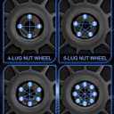 14x1.5 Lug Nuts 32pcs Compatible with 2008-2024 Silverado Sierra 2500 3500 2012-2024 Ram 2500 3500 Black Wheel Lug Nuts Part No 611-236