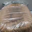 Donut Dog and Cat Bed, Luxurious Comfortable Faux Rabbit Fur Pet Beds, Soft Anti-Anxiety Calming Puppy Kitten Bed with Anti-Slip Bottom for Small Medium Dogs & Cats(20", Brown)