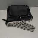 Anti-Theft Crossbody Purse for Women, Crossbody Shoulder Bag with Built-in Wallet & RFID Blocking for Travel Workout (Black)