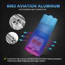 MAXGTRS 194 LED Light Bulb Red 168 2825 W5W T10 Wedge 6-SMD 3030 Chipsets LED Replacement Bulbs Error Free for Car Dome Map Door Courtesy License Plate Lights, Pack of 5