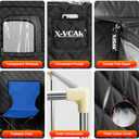 Upgraded Portable Sauna for HomeRelaxation, Steam Sauna for Home with Steamer, Remote Control, Folding Chair, 9 Levels (Black)