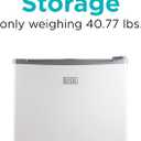 BLACK+DECKER 1.2 Cu. Ft. Compact Upright Freezer, Mini Deep Freeze with Full-Width Wire Shelf