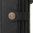 Travelambo Wallets Women RFID Large Capacity Luxury Waxed Leather Clutch Wallet Multi Card Organizer