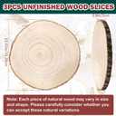 ZYNERY 3 Pcs Wood Slices for Centerpieces 13-15 Inches, Unfinished Wood Rounds Rustic Decor, Natural Large Wooden Circles Centerpieces for Tables, DIY Wedding Decoration Wood Pieces for Painting