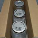 eleganttime 64 oz Mason Jar Wide Mouth 3 Pack, Large Half Gallon Mason Jar with Airtight Lid, Big 1/ 2 Gallon Big Mason Jars for Canning, Pickling, Fermentation and Preservation