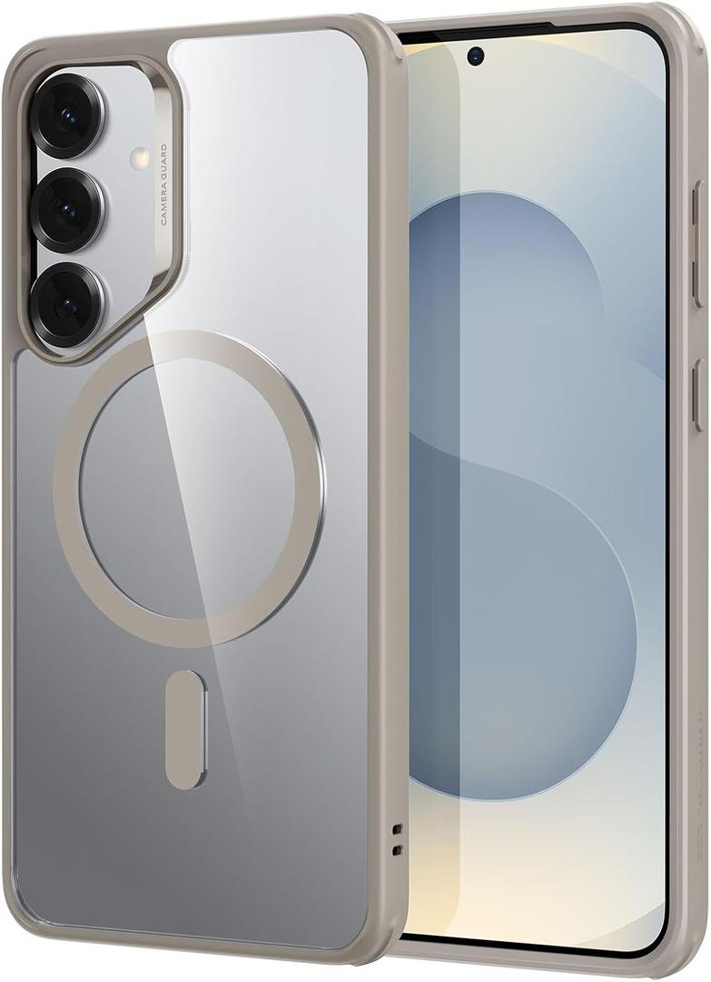 ESR for Samsung Galaxy S25 Plus Phone Case, Compatible with MagSafe, Magnetic Case for S25+ Plus, Military-Grade Protection, Yellowing Resistant, Classic Series, Clear Grey