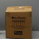 32 oz Glass Water Bottle Set of 6 - Clear Glass Bottles with Reusable Lids and Protective Sleeves