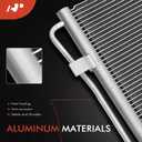 A-Premium Air Conditioning Condenser Compatible with Kia Sorento