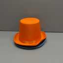 Nicky Bigs Novelties Adjustable Size Dumb Dumber Felt Top Hat Set for Adults Blue Orange Tall Tux Hats
