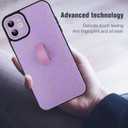 MOWIME Compatible with iPhone Air Case with Finger Strap, Cheetah Print Shockproof Soft TPU Protective Cover for Women Girls, Slim Anti Scratch Case for iPhone Air 6.5 Inch, Purple