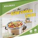 Slow Cooker Liners, 50 Cooking Bags Extra Large Disposable Pot Liner Plastic Bags for 6QT to 10QT Slow Cooker Cooking Pans, 14“ x 22”, 50 Liners