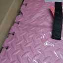 Tamiplay 36 Tiles Foam Play Mat for Baby, 0.4 Inch Thick Foam Interlocking Floor Mats, Soft Non-Toxic Baby Playmat, Solid Colored Puzzle Play Mat Kids Floor Mats for Toddler(Beige/Pink)