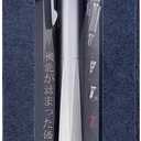 OHTO MS02 3-In-1 Multifunction Pen, Equipped with Needle Tip 0.7mm Black and Red Oil-Based Inks, 0.5mm Mechanical Pencil, All-Metal Body Silver, MS02-MF3-SV