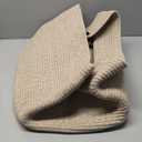 OIAHOMY 75L Large Woven Cotton Rope Storage Basket with Handle for Organizing Blanket and Toys for Living Room, Nursery, Brown Variegated 22x17x12