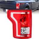 Boine Left Driver Side Tail Light Compatible With 2015 2016 2017 Ford F150 F-150 Rear Light Brake Lamps - Bulb Included(Left Driver Side)