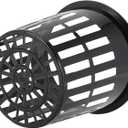 Plastic Net Cups, Hydroponic Cups Mesh Pots with Pen and  Plant Labels Slotted Mesh Cup Plant Net Cups Wide Lip Bucket Baskets for Indoor or Outdoor Growing, 4 Pcs 