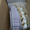 Liacere 350PCS Light Green Plates - Disposable Green and Gold Plastic Plates 50guest Baroque Dinnerware include 100Plates,50Pack Pre Rolled Napkins with Silverware 50Cups for Wedding Party & Spring