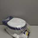 2-in-1 Toddler Potty Training Toilet - Larger Potty Chair & Detachable Training Seat for Boys & Girls Ages 1-3 with Flushing Sound, Wipes Storage, Toilet Paper Holder - Blue